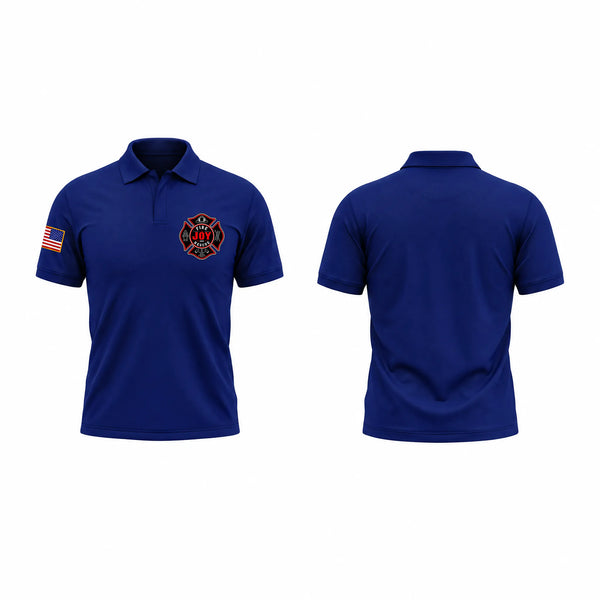 Short Sleeve Performance Polo, Joy Fire Department, Fire Department, Teamtime, Team time, sublimation, custom sports apparel, team uniforms, spirit wear, spiritwear, sports uniforms, custom shirts, team store, custom team store, fundraiser sports, apparel fundraiser