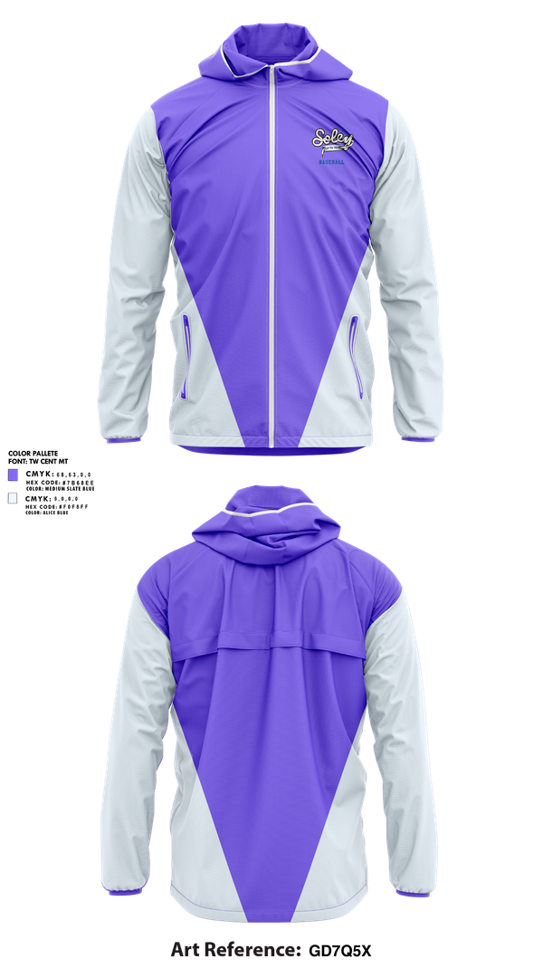 Windbreaker, Soley Stars, Baseball, Teamtime, Team time, sublimation, custom sports apparel, team uniforms, spirit wear, spiritwear, sports uniforms, custom shirts, team store, custom team store, fundraiser sports, apparel fundraiser