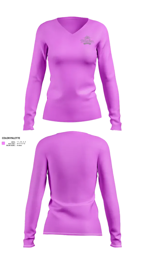 Womens Long Sleeve Vneck Shirt, Team Redemption, Women's Basketball, Teamtime, Team time, sublimation, custom sports apparel, team uniforms, spirit wear, spiritwear, sports uniforms, custom shirts, team store, custom team store, fundraiser sports, apparel fundraiser