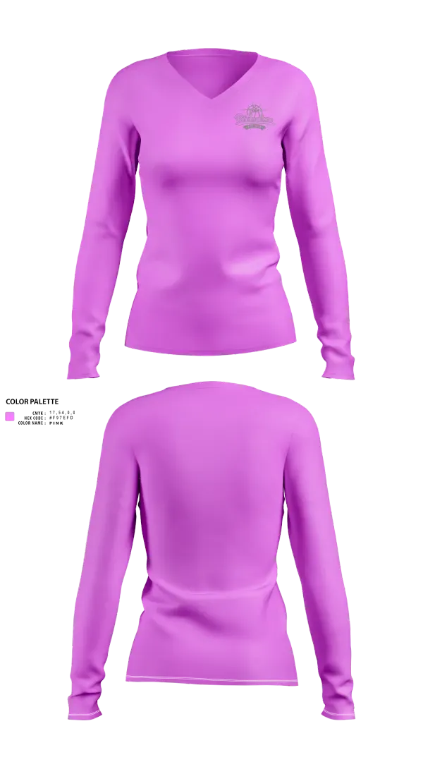 Womens Long Sleeve Vneck Shirt, Team Redemption, Women's Basketball, Teamtime, Team time, sublimation, custom sports apparel, team uniforms, spirit wear, spiritwear, sports uniforms, custom shirts, team store, custom team store, fundraiser sports, apparel fundraiser