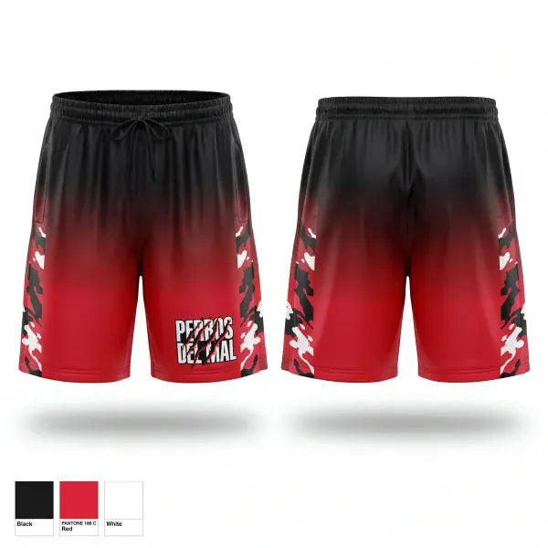 Mens Soccer Shorts, PERROS DEL MAL, Men's Soccer, Teamtime, Team time, sublimation, custom sports apparel, team uniforms, spirit wear, spiritwear, sports uniforms, custom shirts, team store, custom team store, fundraiser sports, apparel fundraiser