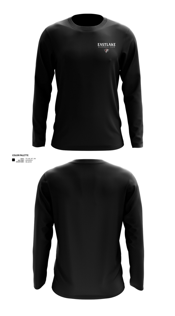 Long Sleeve Performance Shirt, Eastlake, Baseball, Teamtime, Team time, sublimation, custom sports apparel, team uniforms, spirit wear, spiritwear, sports uniforms, custom shirts, team store, custom team store, fundraiser sports, apparel fundraiser