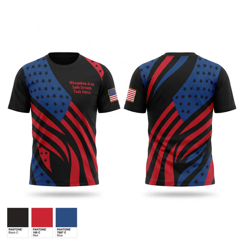 Short Sleeve Performance Shirt, Milwaukee Area Safe Streets Task Force, Police, Teamtime, Team time, sublimation, custom sports apparel, team uniforms, spirit wear, spiritwear, sports uniforms, custom shirts, team store, custom team store, fundraiser sports, apparel fundraiser