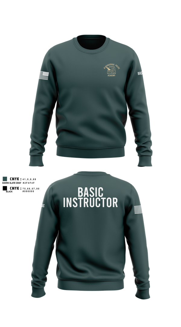 Crew Neck Sweatshirt, Academy-Basic Unit, Police, Teamtime, Team time, sublimation, custom sports apparel, team uniforms, spirit wear, spiritwear, sports uniforms, custom shirts, team store, custom team store, fundraiser sports, apparel fundraiser