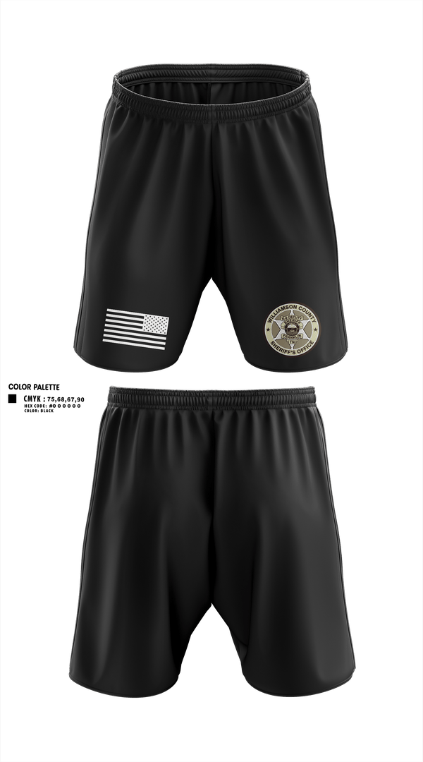 Athletic Shorts With Pockets, Williamson County K-9 Unit, Police, Teamtime, Team time, sublimation, custom sports apparel, team uniforms, spirit wear, spiritwear, sports uniforms, custom shirts, team store, custom team store, fundraiser sports, apparel fundraiser