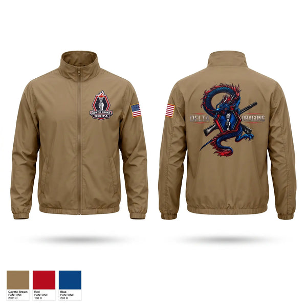 Windbreaker, Delta Company 100BN 442IN REGT, Army, Teamtime, Team time, sublimation, custom sports apparel, team uniforms, spirit wear, spiritwear, sports uniforms, custom shirts, team store, custom team store, fundraiser sports, apparel fundraiser