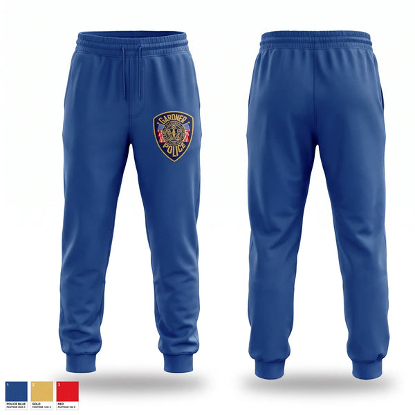 Sweatpants, Gardner pd, Police, Teamtime, Team time, sublimation, custom sports apparel, team uniforms, spirit wear, spiritwear, sports uniforms, custom shirts, team store, custom team store, fundraiser sports, apparel fundraiser