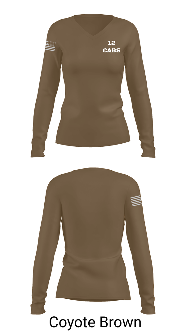 Womens Long Sleeve Vneck Shirt, 12 CABS, , Teamtime, Team time, sublimation, custom sports apparel, team uniforms, spirit wear, spiritwear, sports uniforms, custom shirts, team store, custom team store, fundraiser sports, apparel fundraiser