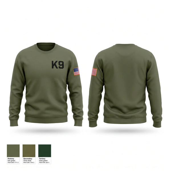 Crew Neck Sweatshirt, K9, Police, Teamtime, Team time, sublimation, custom sports apparel, team uniforms, spirit wear, spiritwear, sports uniforms, custom shirts, team store, custom team store, fundraiser sports, apparel fundraiser