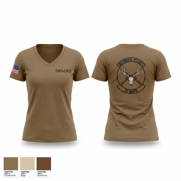 Womens Short Sleeve Vneck Shirt, 91 MSFS, Air Force, Teamtime, Team time, sublimation, custom sports apparel, team uniforms, spirit wear, spiritwear, sports uniforms, custom shirts, team store, custom team store, fundraiser sports, apparel fundraiser