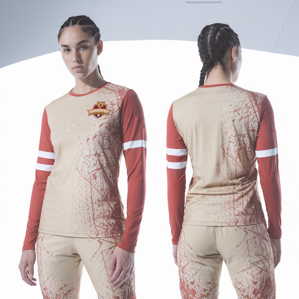 Womens Long Sleeve Vneck Shirt, Carvers Bay Cheer, Cheer, Teamtime, Team time, sublimation, custom sports apparel, team uniforms, spirit wear, spiritwear, sports uniforms, custom shirts, team store, custom team store, fundraiser sports, apparel fundraiser