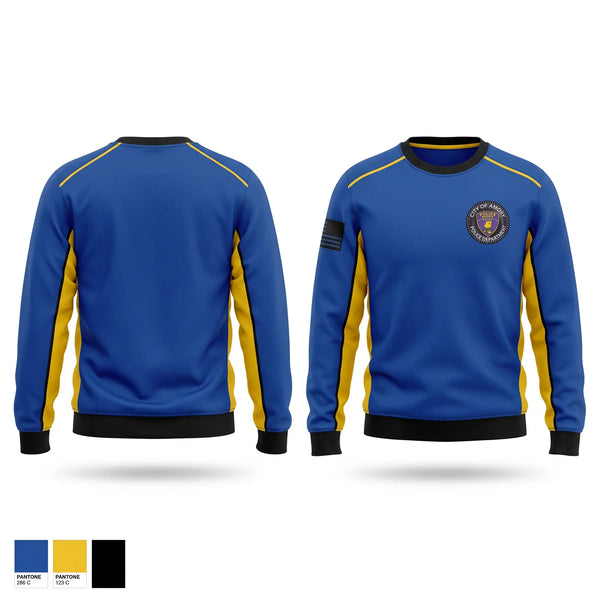 Crew Neck Sweatshirt, Amory Police Department, Police, Teamtime, Team time, sublimation, custom sports apparel, team uniforms, spirit wear, spiritwear, sports uniforms, custom shirts, team store, custom team store, fundraiser sports, apparel fundraiser
