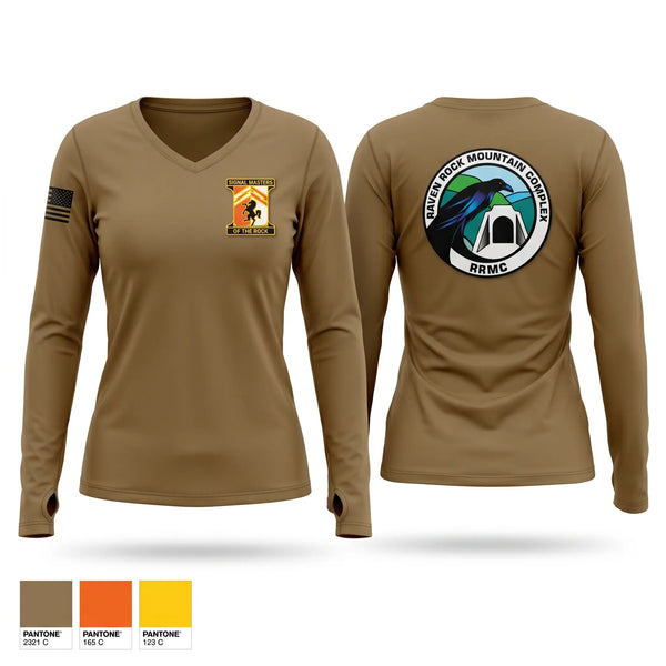 Womens Long Sleeve Vneck Shirt, 114th signal battalion, Army, Teamtime, Team time, sublimation, custom sports apparel, team uniforms, spirit wear, spiritwear, sports uniforms, custom shirts, team store, custom team store, fundraiser sports, apparel fundraiser