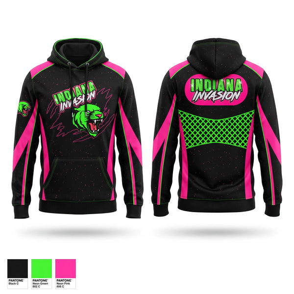 Hoodie, Indiana Invasion Inc., Cheer, Teamtime, Team time, sublimation, custom sports apparel, team uniforms, spirit wear, spiritwear, sports uniforms, custom shirts, team store, custom team store, fundraiser sports, apparel fundraiser