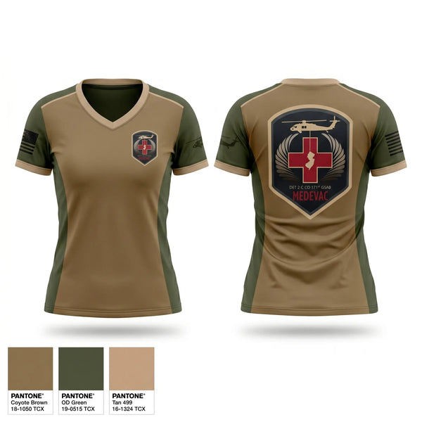 Womens Short Sleeve Vneck Shirt, 1-171 MEDEVAC, National Guard, Teamtime, Team time, sublimation, custom sports apparel, team uniforms, spirit wear, spiritwear, sports uniforms, custom shirts, team store, custom team store, fundraiser sports, apparel fundraiser