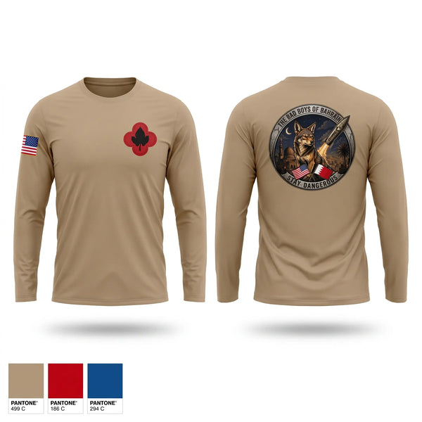 Long Sleeve Performance Shirt, 143rd RSG (Bahrain), National Guard, Teamtime, Team time, sublimation, custom sports apparel, team uniforms, spirit wear, spiritwear, sports uniforms, custom shirts, team store, custom team store, fundraiser sports, apparel fundraiser