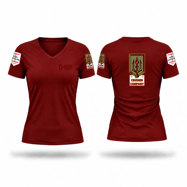 Womens Short Sleeve Vneck Shirt, Crusher Company, Army, Teamtime, Team time, sublimation, custom sports apparel, team uniforms, spirit wear, spiritwear, sports uniforms, custom shirts, team store, custom team store, fundraiser sports, apparel fundraiser