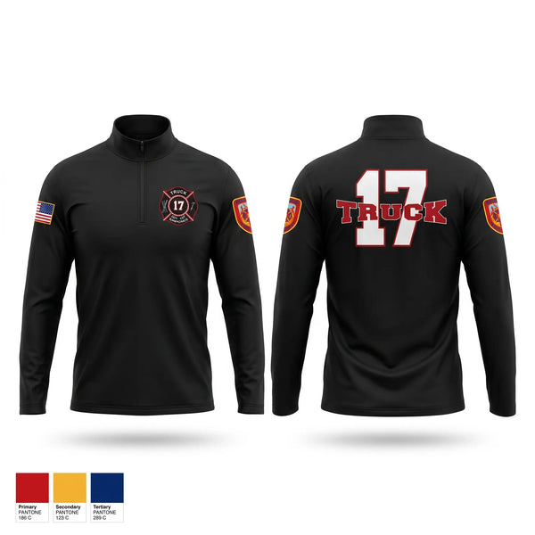 Windbreaker, Truck 17, Fire Department, Teamtime, Team time, sublimation, custom sports apparel, team uniforms, spirit wear, spiritwear, sports uniforms, custom shirts, team store, custom team store, fundraiser sports, apparel fundraiser