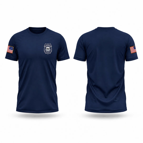 Old School Cotton Feel Shirt, Struthers Police Department, Police, Teamtime, Team time, sublimation, custom sports apparel, team uniforms, spirit wear, spiritwear, sports uniforms, custom shirts, team store, custom team store, fundraiser sports, apparel fundraiser