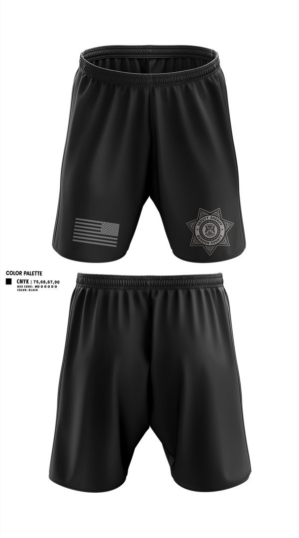 Athletic Shorts With Pockets, Sheriff K9, Police, Teamtime, Team time, sublimation, custom sports apparel, team uniforms, spirit wear, spiritwear, sports uniforms, custom shirts, team store, custom team store, fundraiser sports, apparel fundraiser