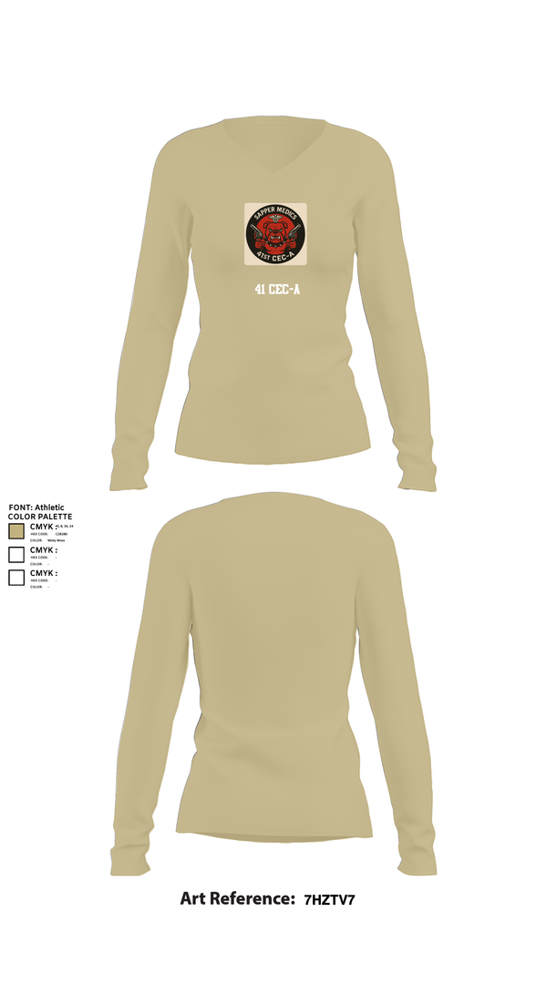 Womens Long Sleeve Vneck Shirt, 41 CEC-A, , Teamtime, Team time, sublimation, custom sports apparel, team uniforms, spirit wear, spiritwear, sports uniforms, custom shirts, team store, custom team store, fundraiser sports, apparel fundraiser