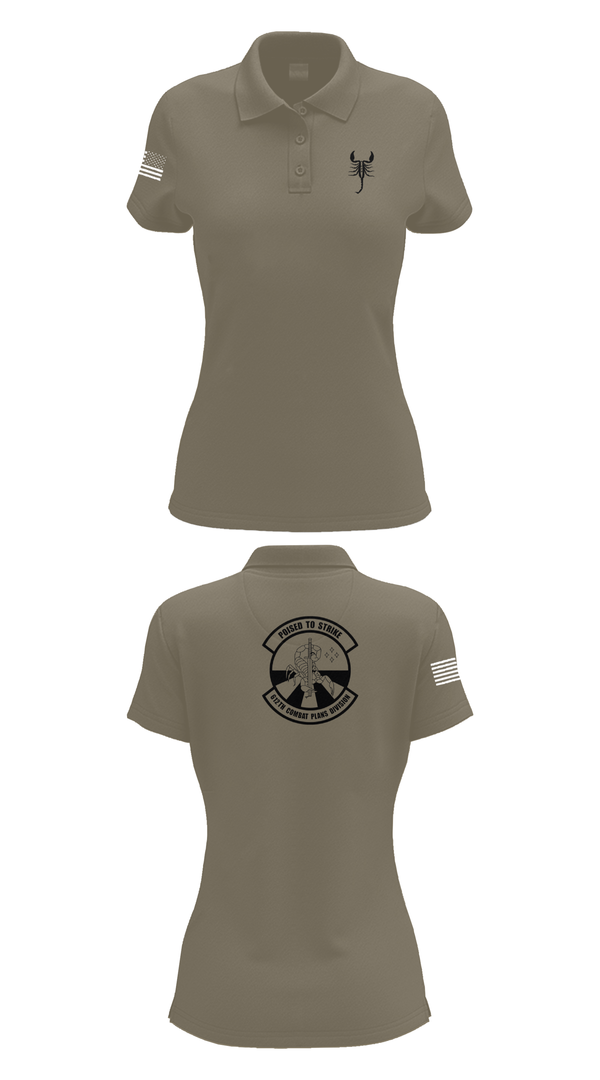 Womens Short Sleeve Performance Polo, 612 Combat Plans Division, , Teamtime, Team time, sublimation, custom sports apparel, team uniforms, spirit wear, spiritwear, sports uniforms, custom shirts, team store, custom team store, fundraiser sports, apparel fundraiser