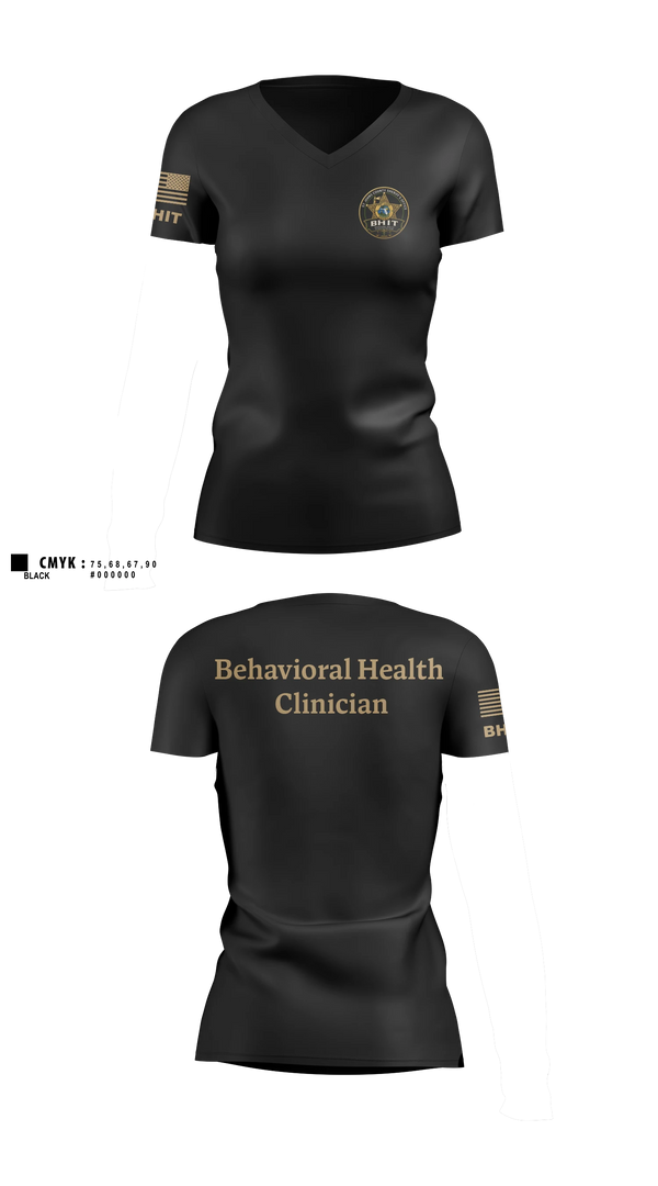Womens Short Sleeve Vneck Shirt, BHIT, Police, Teamtime, Team time, sublimation, custom sports apparel, team uniforms, spirit wear, spiritwear, sports uniforms, custom shirts, team store, custom team store, fundraiser sports, apparel fundraiser