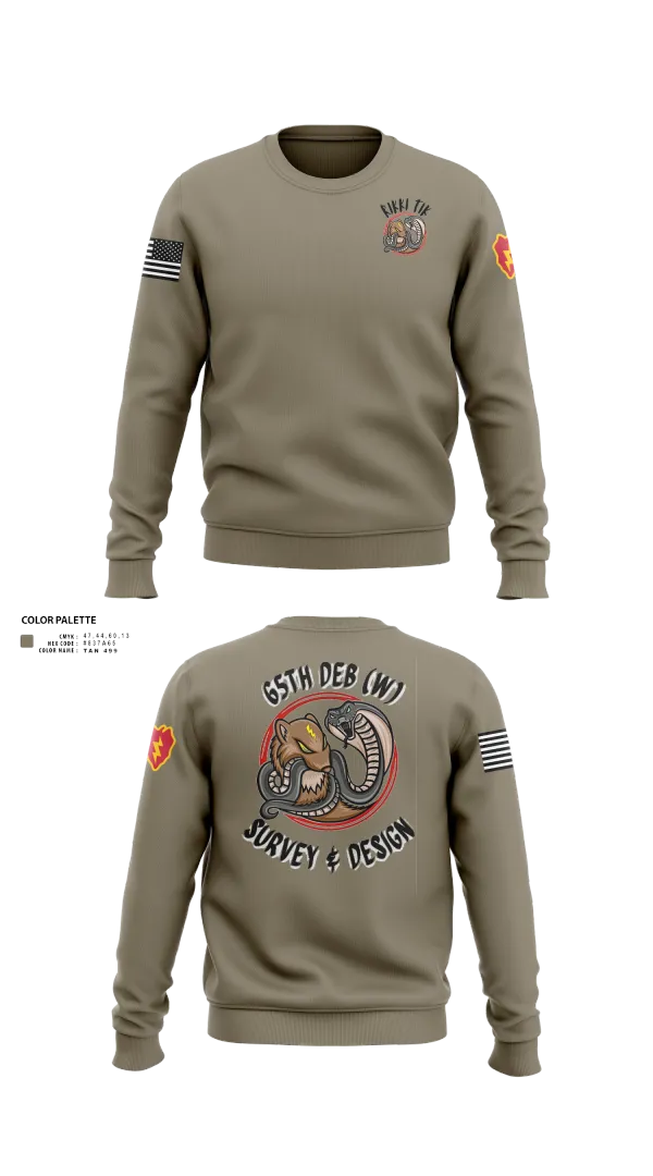 Crew Neck Sweatshirt, S&D, 65th DEB, Army, Teamtime, Team time, sublimation, custom sports apparel, team uniforms, spirit wear, spiritwear, sports uniforms, custom shirts, team store, custom team store, fundraiser sports, apparel fundraiser