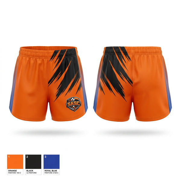 Womens Shorts, SASC, Women's Soccer, Teamtime, Team time, sublimation, custom sports apparel, team uniforms, spirit wear, spiritwear, sports uniforms, custom shirts, team store, custom team store, fundraiser sports, apparel fundraiser