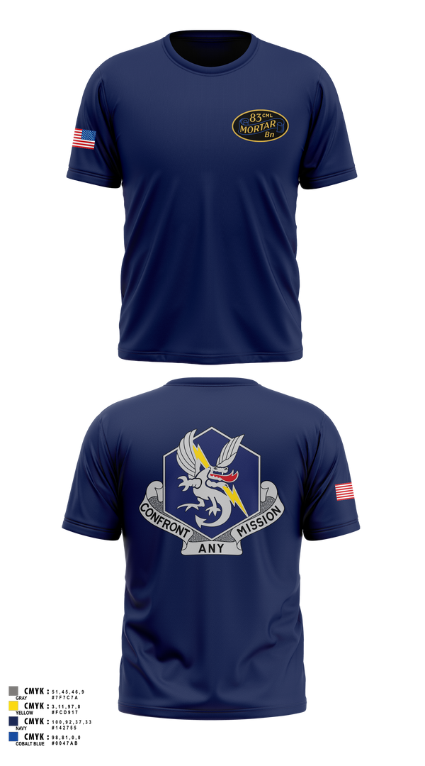 Old School Cotton Feel Shirt, 83d Chemical Battalion, Army, Teamtime, Team time, sublimation, custom sports apparel, team uniforms, spirit wear, spiritwear, sports uniforms, custom shirts, team store, custom team store, fundraiser sports, apparel fundraiser