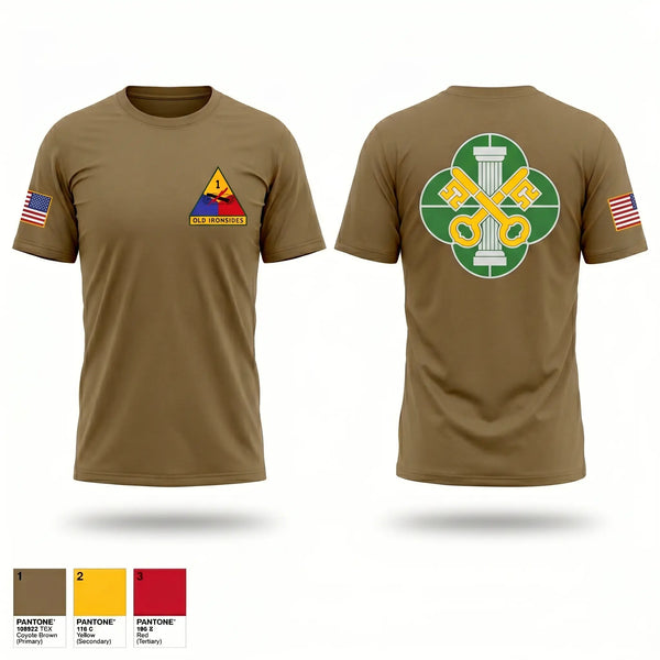 Old School Cotton Feel Shirt, 2ND PLT Ghosts, Army, Teamtime, Team time, sublimation, custom sports apparel, team uniforms, spirit wear, spiritwear, sports uniforms, custom shirts, team store, custom team store, fundraiser sports, apparel fundraiser