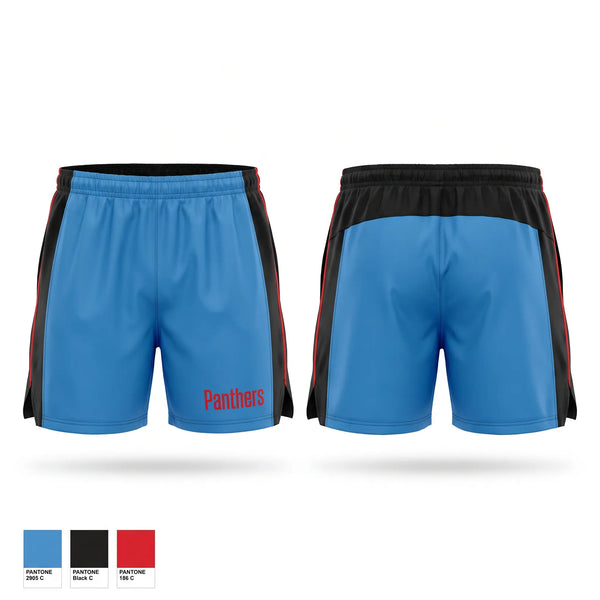 Track Shorts, Panthers, Track & Field, Teamtime, Team time, sublimation, custom sports apparel, team uniforms, spirit wear, spiritwear, sports uniforms, custom shirts, team store, custom team store, fundraiser sports, apparel fundraiser