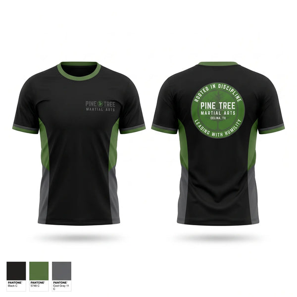 Short Sleeve Performance Shirt, Pine Tree Martial Arts, , Teamtime, Team time, sublimation, custom sports apparel, team uniforms, spirit wear, spiritwear, sports uniforms, custom shirts, team store, custom team store, fundraiser sports, apparel fundraiser