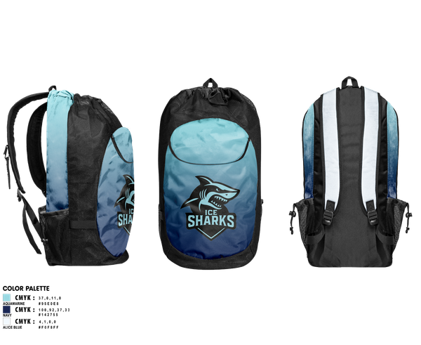 Gear Bag, Thunder Sharks, Ice Hockey, Teamtime, Team time, sublimation, custom sports apparel, team uniforms, spirit wear, spiritwear, sports uniforms, custom shirts, team store, custom team store, fundraiser sports, apparel fundraiser
