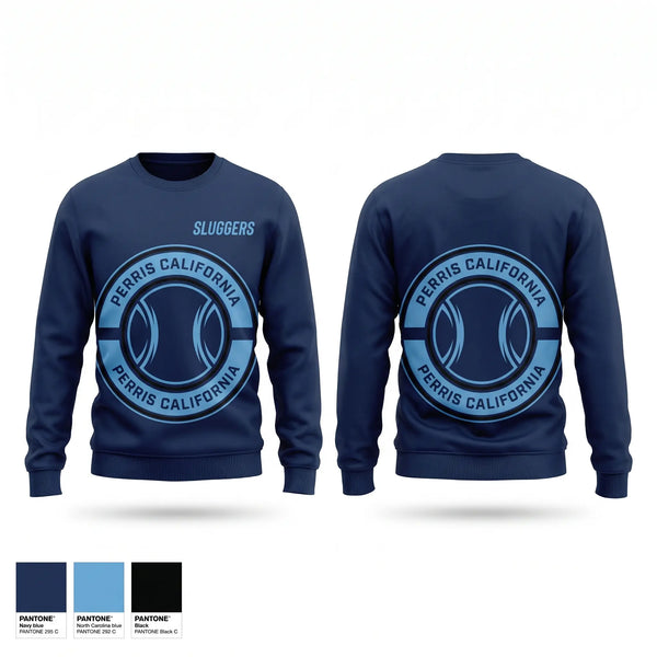 Crew Neck Sweatshirt, Sluggers, Baseball, Teamtime, Team time, sublimation, custom sports apparel, team uniforms, spirit wear, spiritwear, sports uniforms, custom shirts, team store, custom team store, fundraiser sports, apparel fundraiser