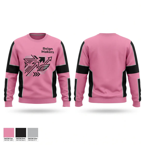 Crew Neck Sweatshirt, Reign Makers, Women's Basketball, Teamtime, Team time, sublimation, custom sports apparel, team uniforms, spirit wear, spiritwear, sports uniforms, custom shirts, team store, custom team store, fundraiser sports, apparel fundraiser