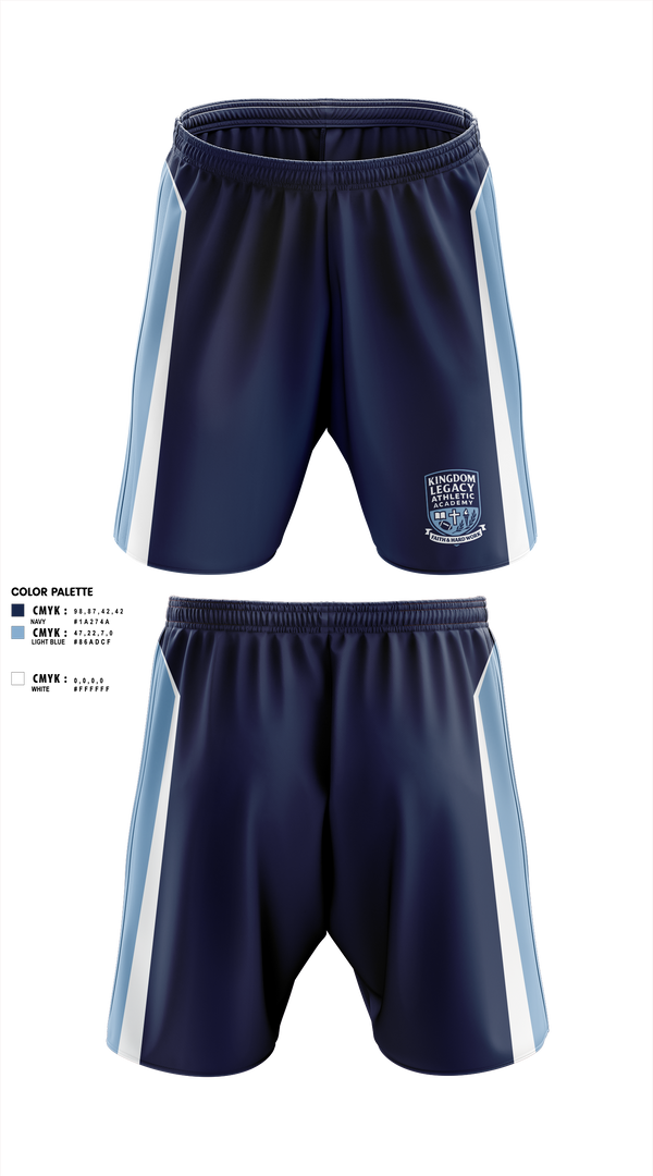 Athletic Shorts With Pockets, Kingdom Legacy Athletics Academy, , Teamtime, Team time, sublimation, custom sports apparel, team uniforms, spirit wear, spiritwear, sports uniforms, custom shirts, team store, custom team store, fundraiser sports, apparel fundraiser