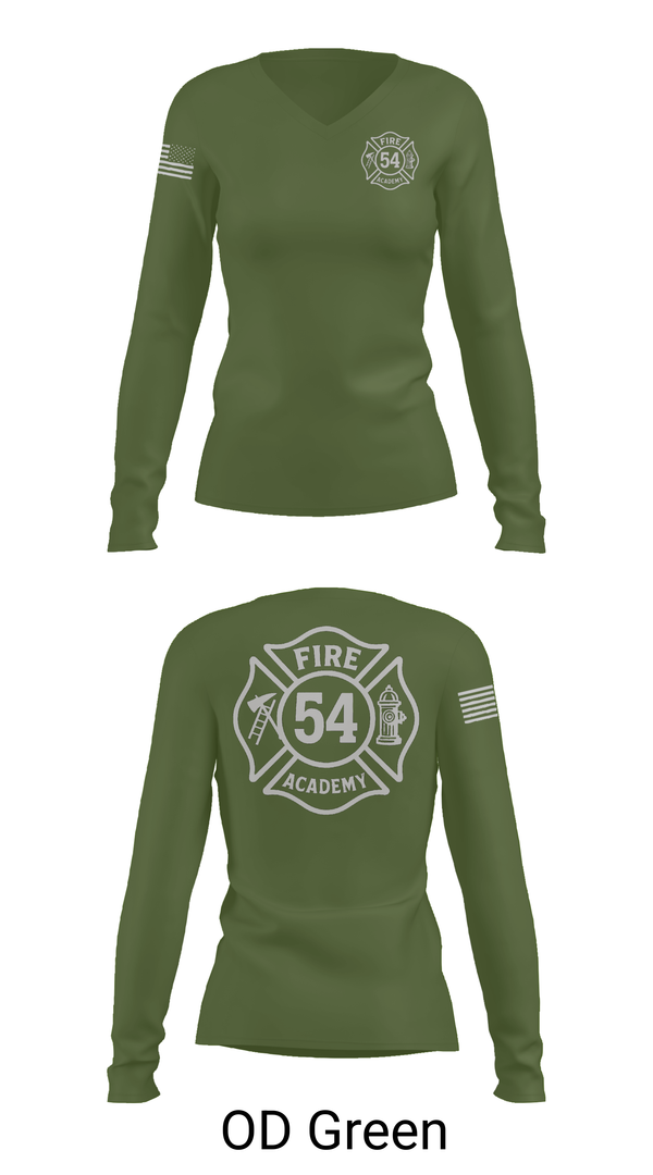 Womens Long Sleeve Vneck Shirt, Class #54, , Teamtime, Team time, sublimation, custom sports apparel, team uniforms, spirit wear, spiritwear, sports uniforms, custom shirts, team store, custom team store, fundraiser sports, apparel fundraiser