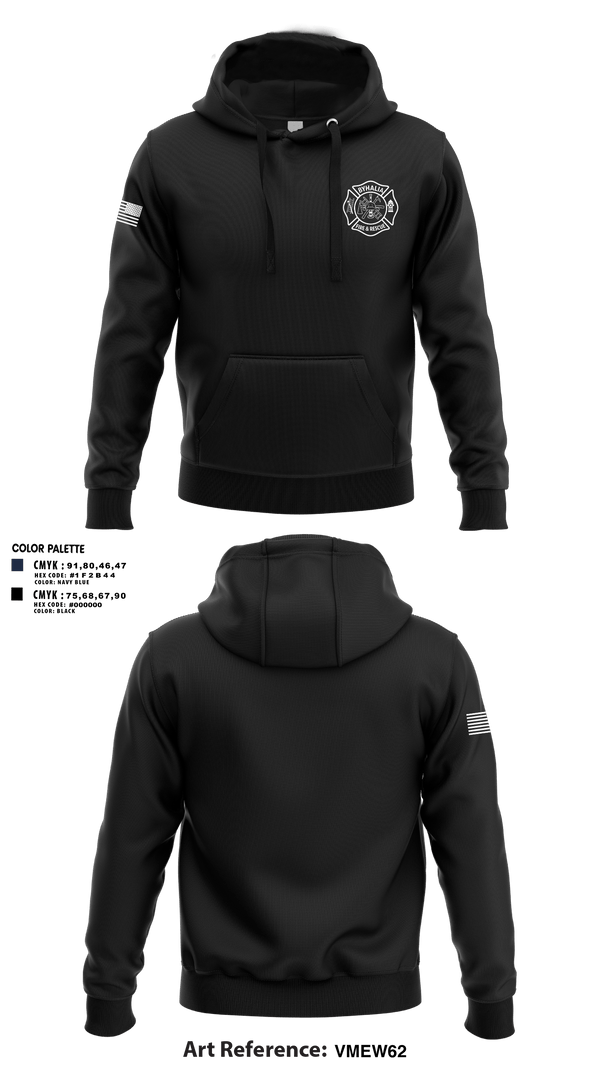 Hoodie, Byhalia Fire and Rescue, Fire Department, Teamtime, Team time, sublimation, custom sports apparel, team uniforms, spirit wear, spiritwear, sports uniforms, custom shirts, team store, custom team store, fundraiser sports, apparel fundraiser
