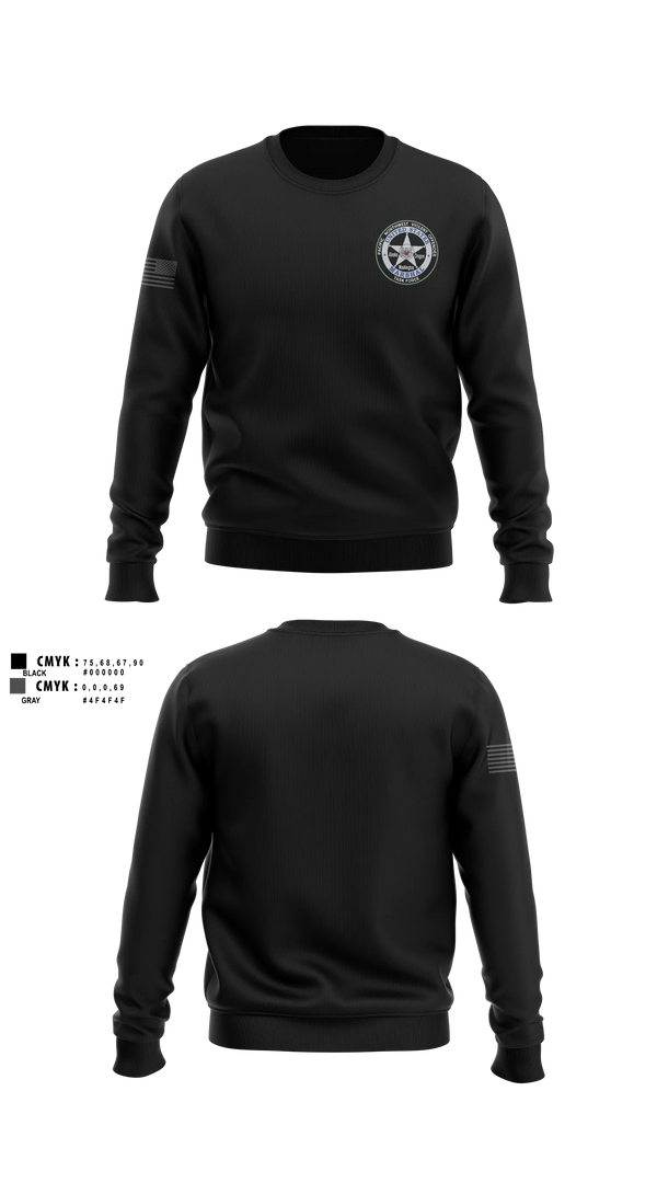 Crew Neck Sweatshirt, US Marshals PNVOTF, Police, Teamtime, Team time, sublimation, custom sports apparel, team uniforms, spirit wear, spiritwear, sports uniforms, custom shirts, team store, custom team store, fundraiser sports, apparel fundraiser