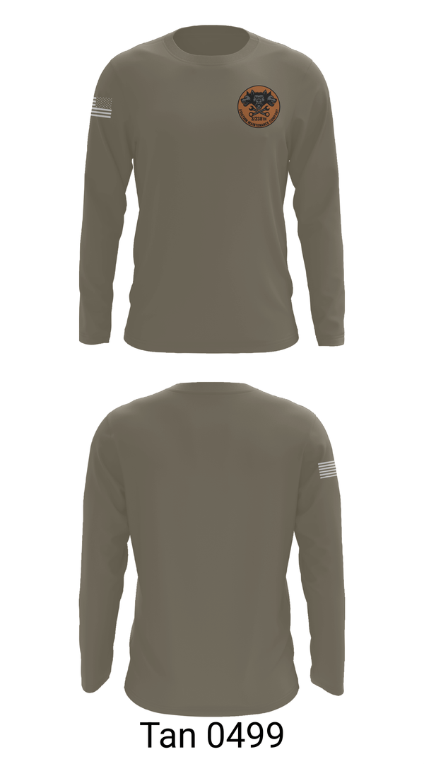 Long Sleeve Performance Shirt, 3-238th Hellhounds, National Guard, Teamtime, Team time, sublimation, custom sports apparel, team uniforms, spirit wear, spiritwear, sports uniforms, custom shirts, team store, custom team store, fundraiser sports, apparel fundraiser