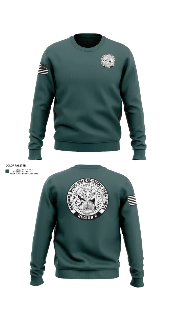 Crew Neck Sweatshirt, Alabama Drug Enforcement Task Force, Police, Teamtime, Team time, sublimation, custom sports apparel, team uniforms, spirit wear, spiritwear, sports uniforms, custom shirts, team store, custom team store, fundraiser sports, apparel fundraiser