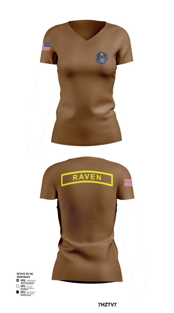 Womens Short Sleeve Vneck Shirt, Phoenix Raven Instrutor, , Teamtime, Team time, sublimation, custom sports apparel, team uniforms, spirit wear, spiritwear, sports uniforms, custom shirts, team store, custom team store, fundraiser sports, apparel fundraiser