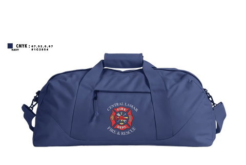 Duffle Bag, Central Lamar Fire & Rescue, Fire Department, Teamtime, Team time, sublimation, custom sports apparel, team uniforms, spirit wear, spiritwear, sports uniforms, custom shirts, team store, custom team store, fundraiser sports, apparel fundraiser