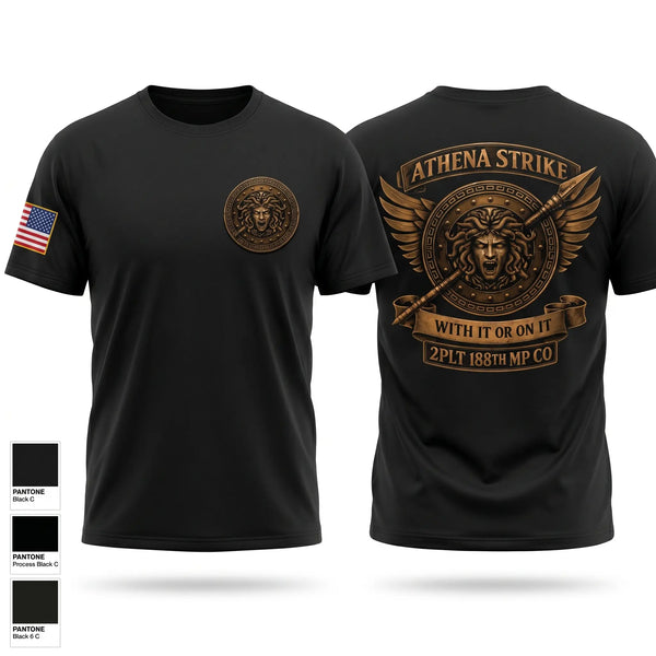 Old School Cotton Feel Shirt, 2/188 MP CO, Army, Teamtime, Team time, sublimation, custom sports apparel, team uniforms, spirit wear, spiritwear, sports uniforms, custom shirts, team store, custom team store, fundraiser sports, apparel fundraiser