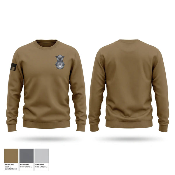 Crew Neck Sweatshirt, 142 SFS S3OA, Air Force, Teamtime, Team time, sublimation, custom sports apparel, team uniforms, spirit wear, spiritwear, sports uniforms, custom shirts, team store, custom team store, fundraiser sports, apparel fundraiser