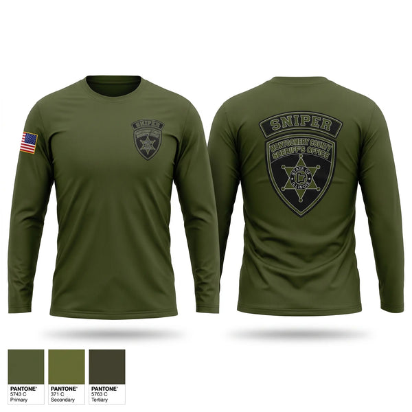 Long Sleeve Performance Shirt, Montgomery County Sheriff’s Office, Police, Teamtime, Team time, sublimation, custom sports apparel, team uniforms, spirit wear, spiritwear, sports uniforms, custom shirts, team store, custom team store, fundraiser sports, apparel fundraiser