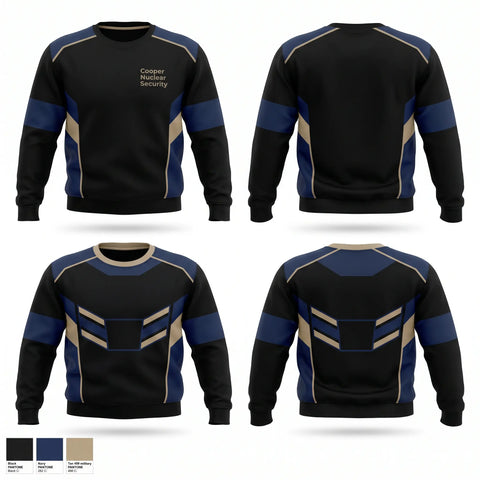 Crew Neck Sweatshirt, Cooper Nuclear Security, , Teamtime, Team time, sublimation, custom sports apparel, team uniforms, spirit wear, spiritwear, sports uniforms, custom shirts, team store, custom team store, fundraiser sports, apparel fundraiser