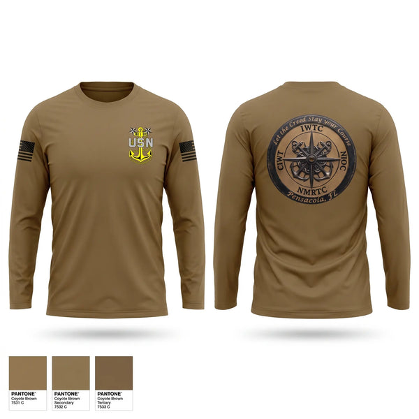 Long Sleeve Performance Shirt, Corry Station Chiefs, Navy, Teamtime, Team time, sublimation, custom sports apparel, team uniforms, spirit wear, spiritwear, sports uniforms, custom shirts, team store, custom team store, fundraiser sports, apparel fundraiser
