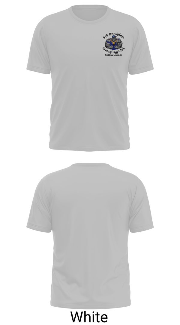 Old School Cotton Feel Shirt, 518 Annihilate Wrestling Club, Wrestling, Teamtime, Team time, sublimation, custom sports apparel, team uniforms, spirit wear, spiritwear, sports uniforms, custom shirts, team store, custom team store, fundraiser sports, apparel fundraiser